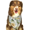thumbnail image 6 of Naloa Watercolor Bright Sunflowers Dog Bandanas 1PC Washable Triangle Dog Scarfs Premium Durable Fabric, for Small Medium Large Dogs and Cats, 6 of 6
