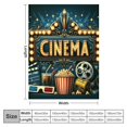 thumbnail image 4 of BCIIG Cinema Emblem Popcorn Warm Lightweight Blanket Soft Fleece Blanket for All Seasons Sofa Decor Cow Gifts 40x50in, 4 of 6