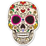 Skull Mexico Day Of The Dead Sticker Decal Phone Decal Water Bottle Stickers Car Decals, Laptop Sticker