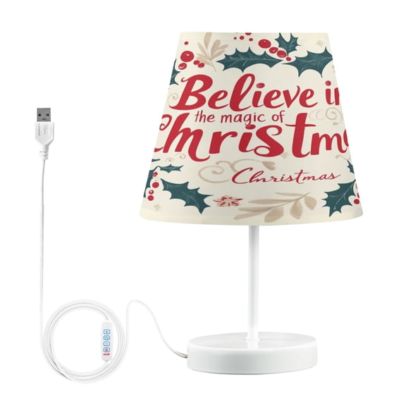 BZSMCE Table Lamp Creative Wreath for Christmas Day Simple Pattern Night Light