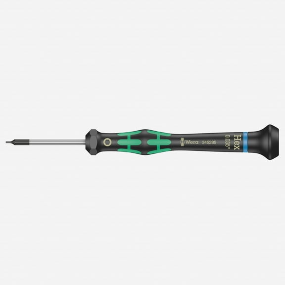 Wera 345285 0.035" x 40mm Kraftform Micro Hex Precision Screwdriver