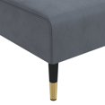 thumbnail image 5 of vidaXL Chaise Longue Dark Grey Velvet, 5 of 5