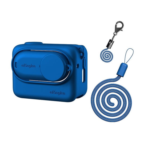 Funda de silicona con película protectora de lente para Insta360 GO 3 para la acción Cámara