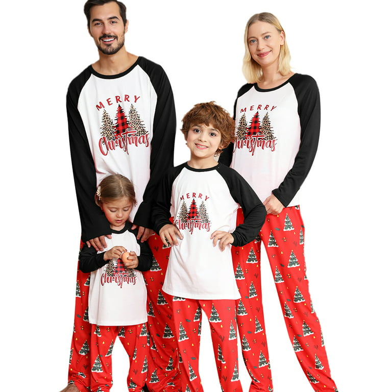 AMILIEe Family Matching Christmas Pajamas Set Pjs Pyjama Sleepsuit Nightwear  Loungewear 