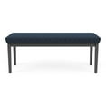 thumbnail image 4 of Lenox Steel Reception Waiting Room 2-Seat Bench / Charcoal Steel / Blue, 4 of 5