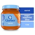 thumbnail image 3 of (3 pack) Gerber 1st Foods Natural for Baby Baby Food, Carrot, 4 oz Jar, 3 of 16