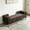 Coffee + Chenille + Foam, variant on AUU 64.7" Corduroy Upholstered Storage Bench with Flip-Top, Armrests, Backrest & 2 Bolsters – Solid Rubberwood Legs, Accent Window Footrest for Living Room, Hallway, Entryway, or Bedroom