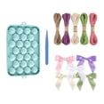 thumbnail image 2 of arctrm DIY Grape Soap Making Kit Beginner Friendly Silicone Mold Set with Bows and Jute Blue, 2 of 8
