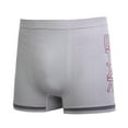 thumbnail image 5 of 6-Pack Men's Seamless Short Boxer Briefs Underwear, Vertical Side Logo Multi Color, 5 of 6