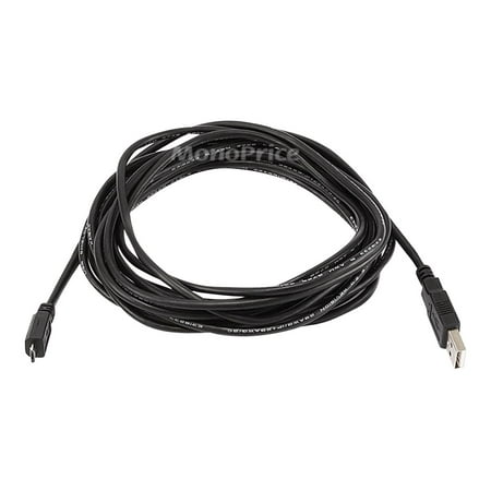 UPC: 0844660051381 | Monoprice USB 2.0 Cable 15 ft.L Black 5138