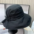 thumbnail image 4 of Women Fisherman Hat Japanese Style Anti-UV Drawstring Adjustable Head Circumstance Sun Hat Daily Headwear, 4 of 7