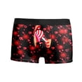thumbnail image 3 of Aayomet sous-Vêtements pour Hommes Imprimés Style Bulle Rouge Amour Spécial Shorts Taille Mi-Haute (Rouge, S), 3 of 5