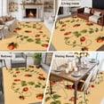 thumbnail image 5 of 8'x10' Area Rugs, Ladybugs Eucalyptus Indoor Outdoor Area Rug for Living Room Bedroom, Spring Botanical Leaves Yellow Washable Bathroom Rugs Kitchen Floor Carpet Mats Home Decor Aesthetic, 5 of 8