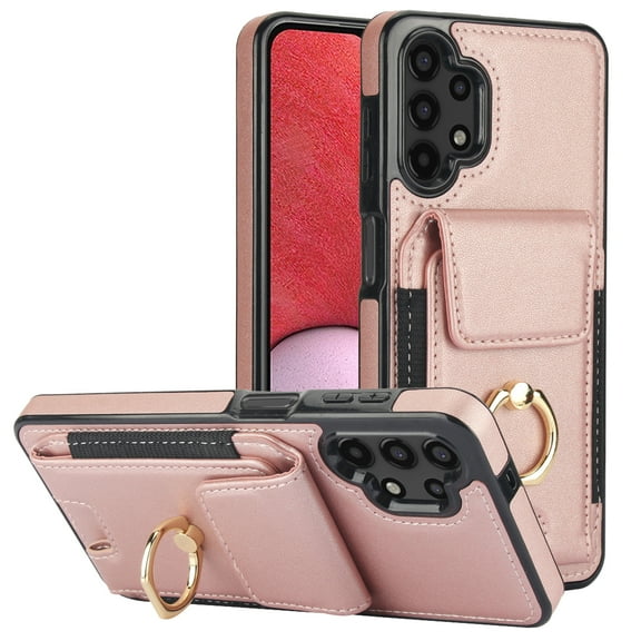 TECH CIRCLE For Google Pixel 8 Case,Flip Wallet Case with Card Slots Ring Stand Holder Kickstand Folio PU Leather Protective Phone Cover for Google Pixel 8 6.2" 2023,Rosegold