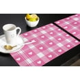 thumbnail image 5 of Valentine''s Day Placemats Set of 4, Love Heart Placemat for Dining Table Decorations, Cotton Linen Pink Buffalo Plaid Check Place Mats, Valentines Table Mats for Kitchen Dinner Holiday Party Decor, 5 of 6