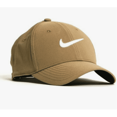 Nike Dri-FIT Sweat-Wicking Club Swoosh Cap/w Adjustable Strap - Unisex, Medium/Large, Khaki
