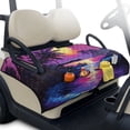 thumbnail image 2 of Xixirimido Golf Cart Seat Covers, Quilted Golf Cart Seat Towel Blanket with 4 Pockets Universal Fit for EZGO Club Car and More 2 Person Seats Carts Non-Slip, Palm Trees Sunset Glow Purple, 2 of 8