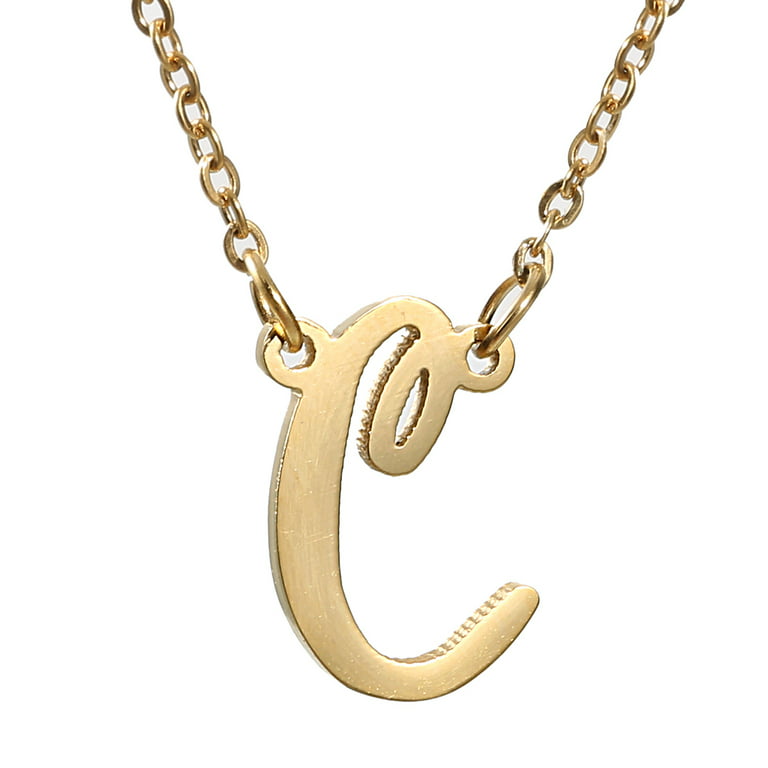 Necklaces 18K Gold Plated Stainless Steel Curb Chain Necklace Chn9710 5mm / 24 Wholesale Jewelry Website Unisex