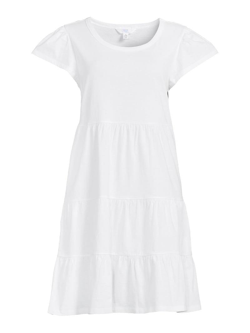 Time and Tru women's Tiered Knit Dress - Cotton Fabric - Walmart.com