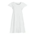 thumbnail image 5 of Time and Tru Women's Short Sleeve Tiered Knit Dress, Sizes XS-XXXL, 5 of 5