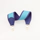 thumbnail image 2 of Correa de hombro de lona azteca azul eléctrico/azul de 2" de ancho y cuero Togo para bolso de marca, accesorios para bolsos de mujer, correas para bolsos, 2 of 5