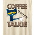 thumbnail image 3 of Pete The Cat - Coffee Before Talkie - Women's Short Sleeve Graphic T-Shirt, 3 of 6