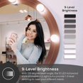 thumbnail image 4 of New product Led Mirror Usb Makeup Lights Lighted 10 Bulbs 3 Lighting Modes Tabletop Wall Mounted Cosmetic Mirror Only Including Lights, 4 of 5