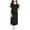 Black, variant on FAIWAD Maternity Dress for Women Short Sleeve Casual Ruched V Neck Soft Nursing Pregnancy Party Cocktail Dresses