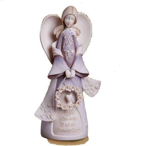 Enesco Foundations Grandmother Angel Stone Resin Figurine 7.5in H