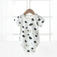 thumbnail image 2 of YABCSAZ Baby Boys Girls Bodysuits Short Sleeve Onesie Bodysuits Tops Baby Clothes Infant Newborn Outfits One-piece Romper Kids Unisex Jumpsuits Summer Casual Toddler Pajamas Set Size 11 M, 2 of 3