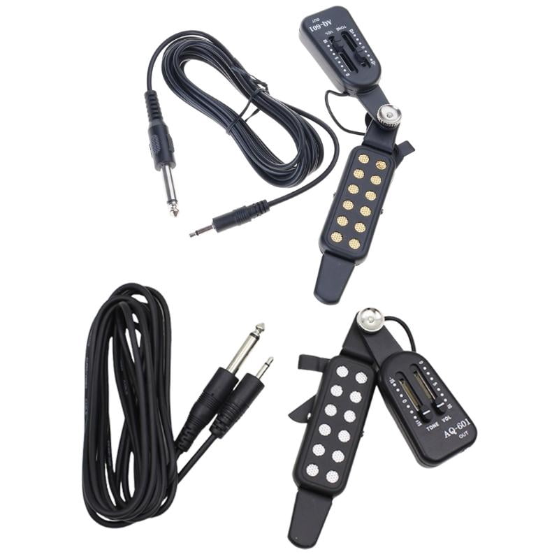 CEORPER Acoustic Guitar Pickup with Cable 12 Sound Hole Magnetic Pickup Transducer