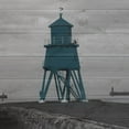 thumbnail image 2 of Lewis, Sheldon 15x15 Black Ornate Wood Framed with Double Matting Museum Art Print Titled - Lighthouse Blue, 2 of 4