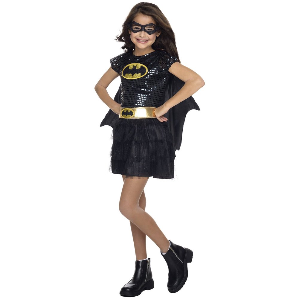Sequin Batgirl Child Halloween Costume, 3T4T