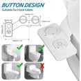 thumbnail image 5 of Bidet Attachment, Non-Electric Cold Water Bidet Toilet Seat Attachment with Pressure Controls, Retractable Self-Cleaning Dual Nozzles for Frontal & Rear Wash - Black, 5 of 8