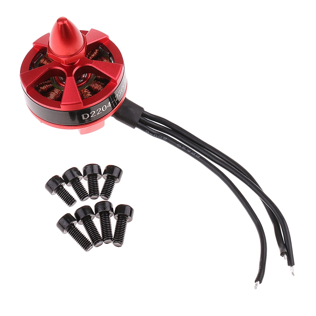2 Pieces Metal D2204-2300KV Brushless Motor for 80 90 100 Mini RC Quadcopter 