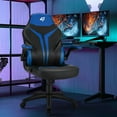 thumbnail image 3 of Gymax High Back Gaming Chair Height Adjustable Swivel Computer Office Chair Blue, 3 of 10