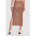 thumbnail image 4 of Women's Side Slit Crochet Overlay Midi Skirt, 4 of 4