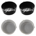 thumbnail image 1 of Shisuyan 4Pcs Reptile Feeders Flat Watering Containers in White for Reptile Enthusiasts, 1 of 9