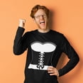 thumbnail image 3 of Halloween French Maid Costume Mens Long Sleeve T Shirt, 3 of 5