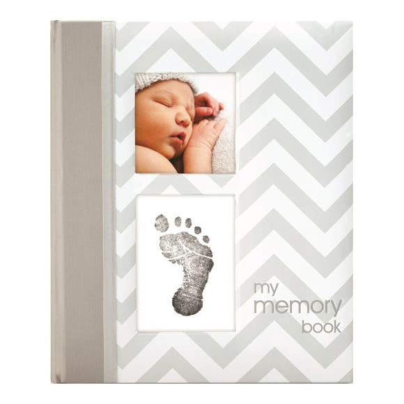 Livre pour Bébé à Chevrons Gris (9x10,75 mm)
