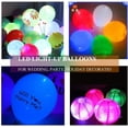 thumbnail image 3 of Juego de 24 mini luces LED que cambian de color, luces intermitentes sumergibles e impermeables para linternas de papel, globos, bodas florales, Halloween, fiestas navideñas, centros de decoración, 3 of 5