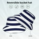 thumbnail image 2 of Balery Navy Blue And White Stripes Sombreros para el sol para hombre y mujer, sombrero de pescador con UPF 50+, 2 of 6