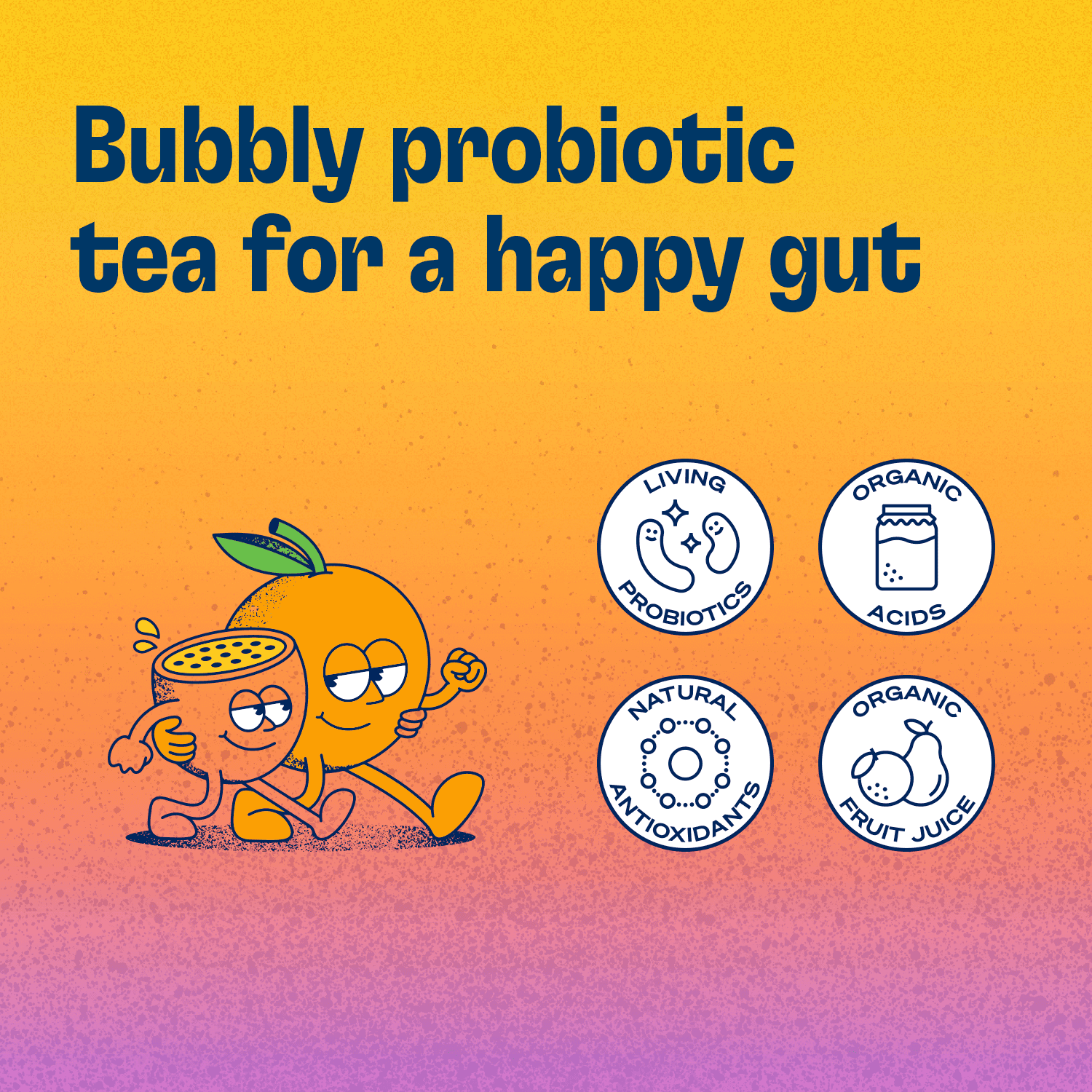 Health-Ade Passion Fruit-Tangerine Kombucha Tea, 16 fl oz