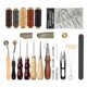 thumbnail image 2 of Leather CraftHand Tools Set for Sewing Stitching Stamping Carving Leather Artwork Leather Working Tools Kits, 2 of 5