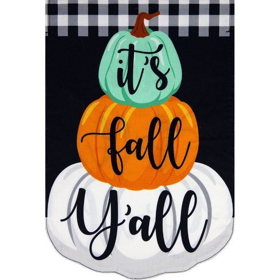 Briarwood Lane Garden Flag 12x18 For Outdoor It's Fall Y'all Burlap For Fall Garden Flag Flags For Outside