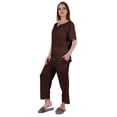 thumbnail image 3 of Inkmeso Ensemble de Pyjama à Manches Courtes pour Femmes T-Shirt Henley & Ensemble de Pyjama, 3 of 7