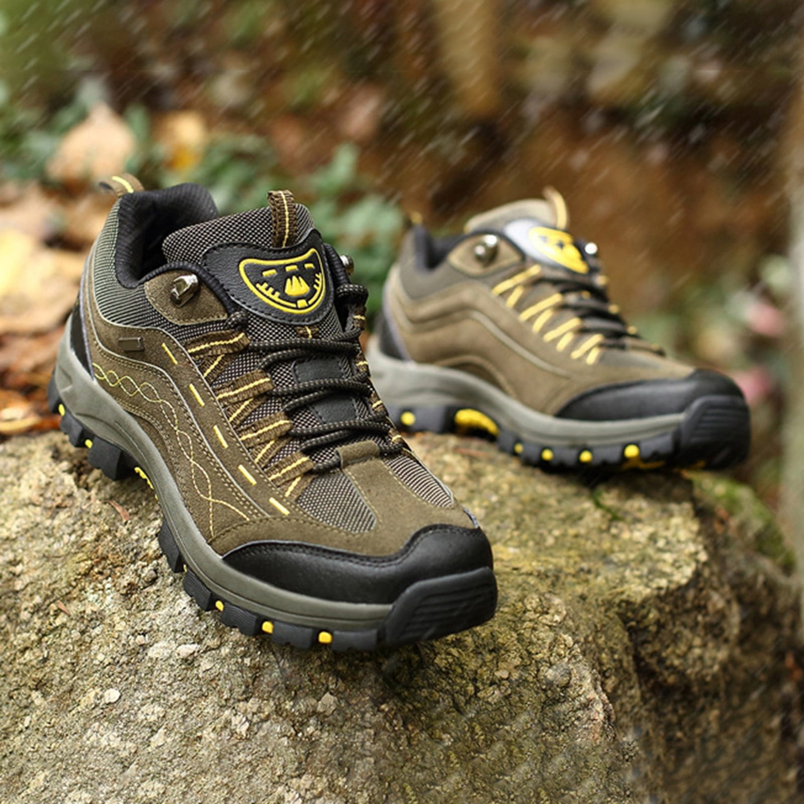 Win s Way Women's High-Top Hiking Sneakers, Lightweight Breathable Trekking Shoes for Outdoor Adventure & Support