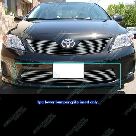 - Fits 2011-2013 Toyota Corolla Lower Bumper Billet Grille Grill Insert #T66863A