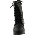 thumbnail image 4 of LINK BEYONCE-62K Children Girl's Comfort Lace Up Mid Calf Combat Boots, 4 of 4