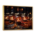 thumbnail image 2 of Designart "Lanterns of Lanna in Thailand I" Thailand Floater Framed Canvas Print, 2 of 7